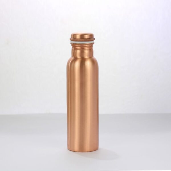 Pure copper water bottle: Plain matt 1L