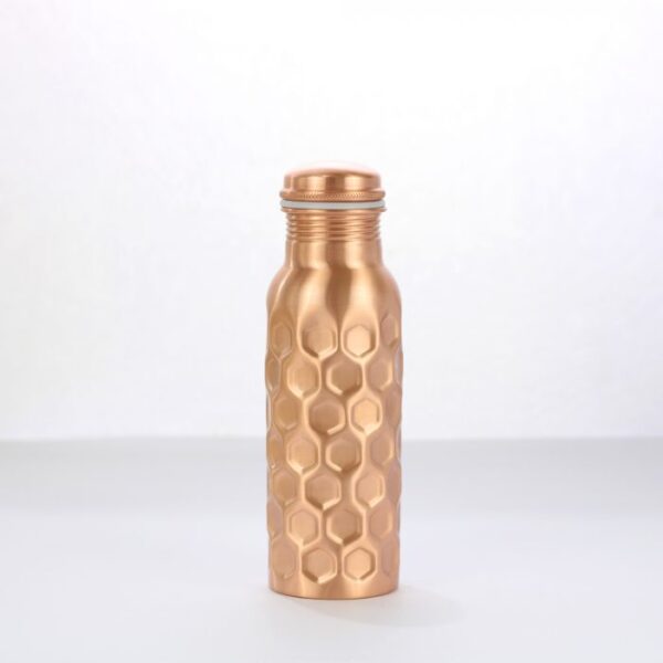 Pure copper water bottle: Matt diamond 700 ML