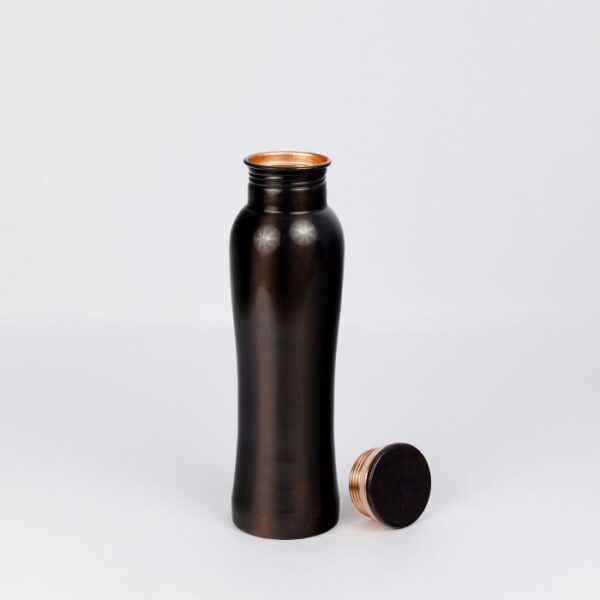 Pure copper water bottle: Antique Curve 1L - Image 2