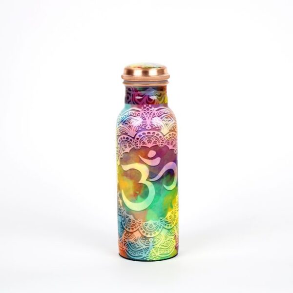 Pure copper water bottle: Limited Edition enamel finish 700 ML