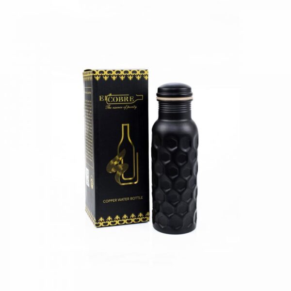 Pure copper water bottle: Black Diamond 700 ML - Image 3