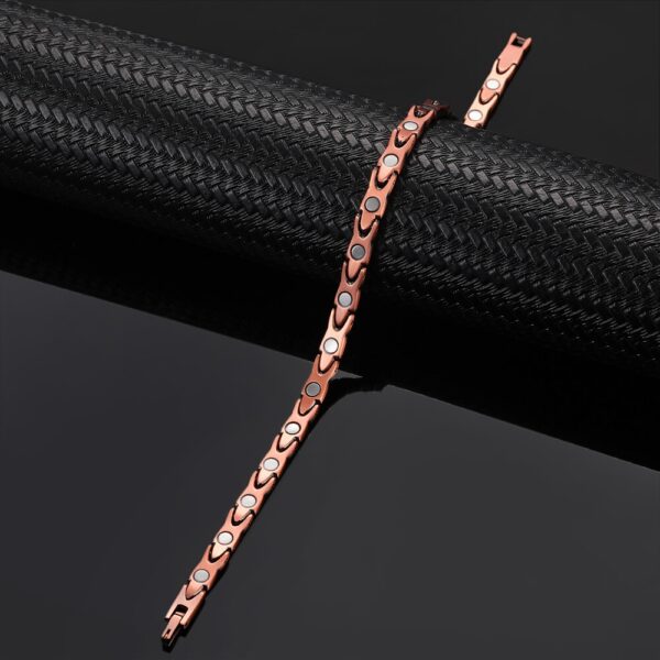 Luxury Health Anklet of Magnetic Copper - Image 3