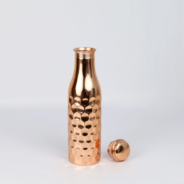 Pure copper water bottle: Rani Diamond 900ML - Image 2