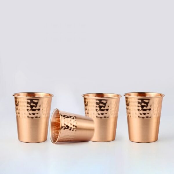 Pure copper cups: Sequence Top 250ML - set of 4 - Image 2