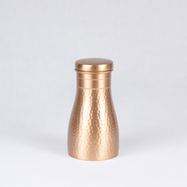 Pure copper water carafe: Hammered (Bedroom Jug) 1L