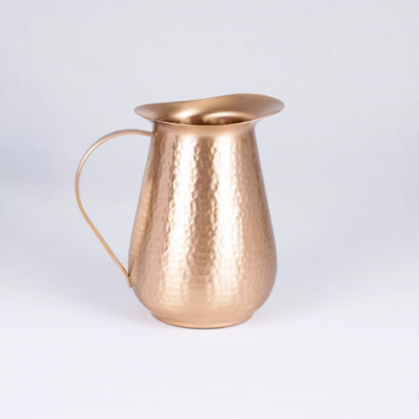 Pure copper water jug: Maharani with lid 2L